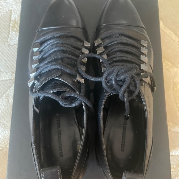 Black Alexander Wang lace up shoe with cut outs - Picture 8 of 10